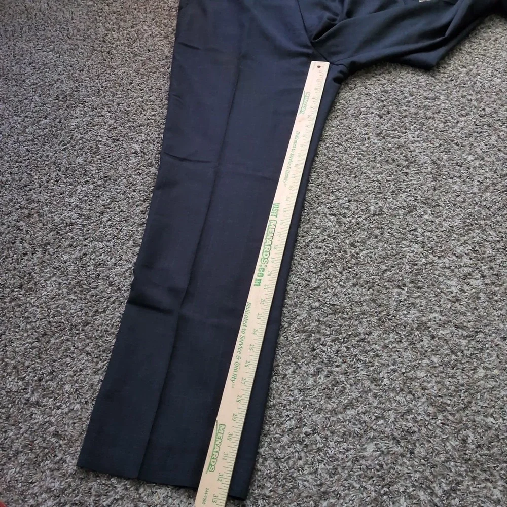Banana Republic Modern Slim Fit Dress Pants Mens‎ 38x34 Blue Wool - Grid Pattern